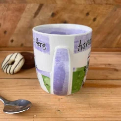 Alex Clark 400ml Mug - Adventure Begins Here - Motorhome