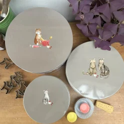 Alex Clark Set Of 3 Cake Tins - Marvellous Moggies