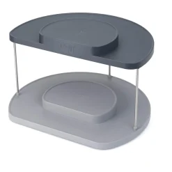 Joseph Joseph Cupboard Store 2 Tier Rotating Organiser - Grey