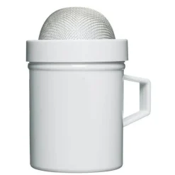 KitchenCraft Plastic Fine Mesh Shaker - White