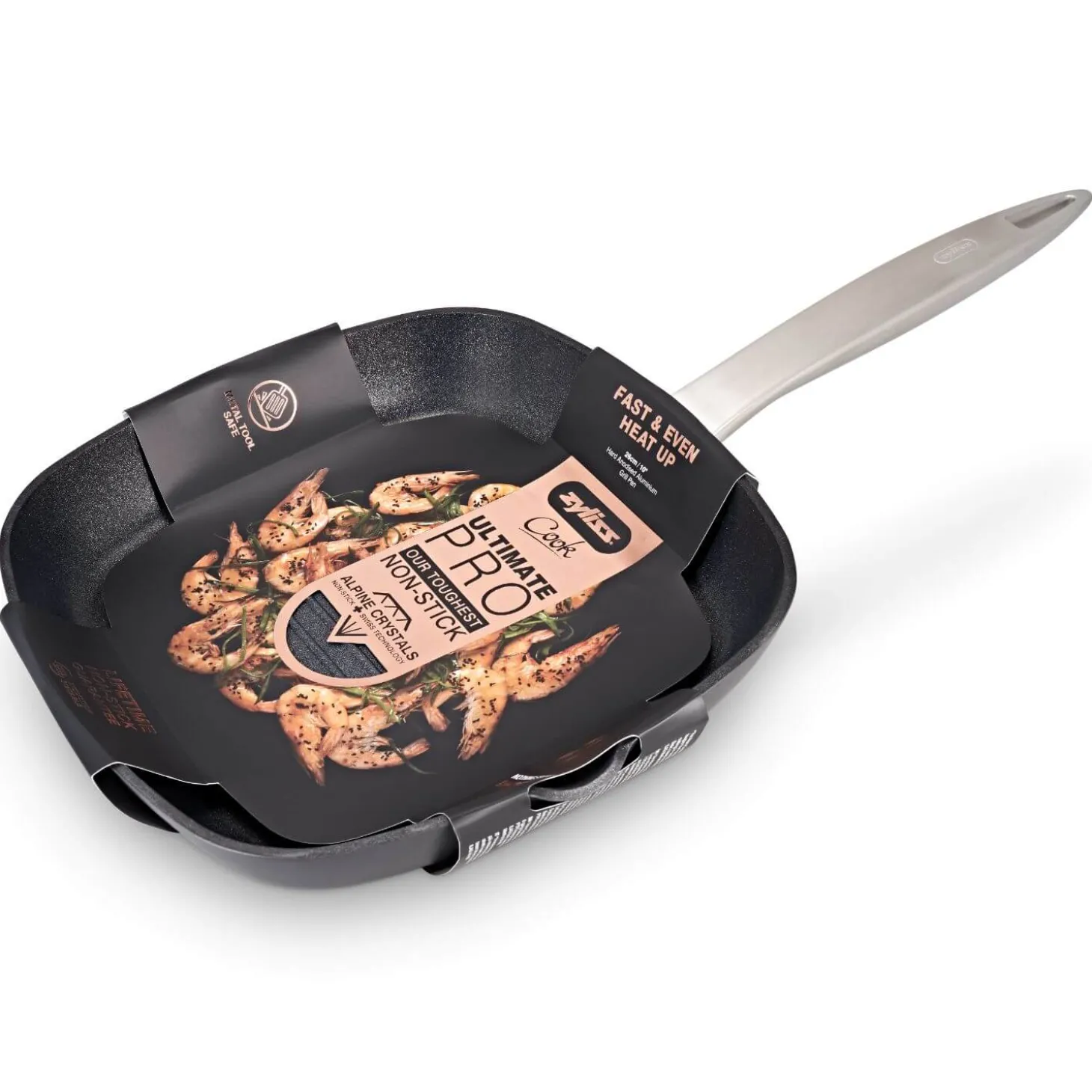 Zyliss Ultimate Pro Non-Stick Grill Pan - 26cm